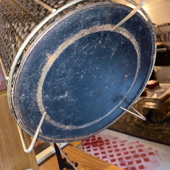 MCM Pierced Aluminum Trash Bin - Picture 4 of 4